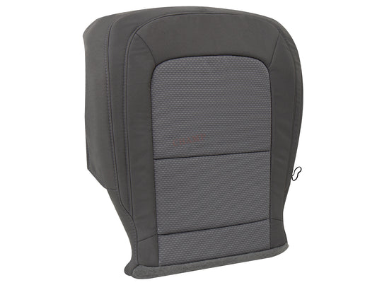 2015 2022 chevy colorado gray cloth driver seat cover angled side view