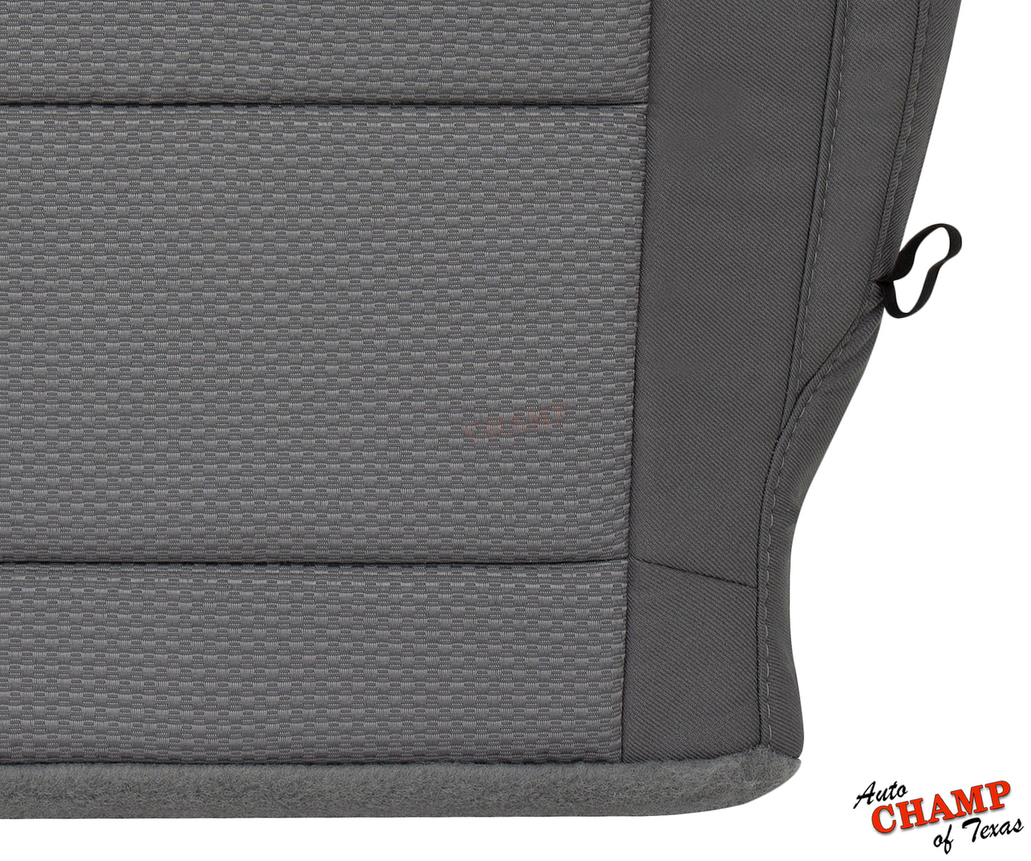 2015 2022 chevy colorado seat cover gray cloth driver side lower right detail hook