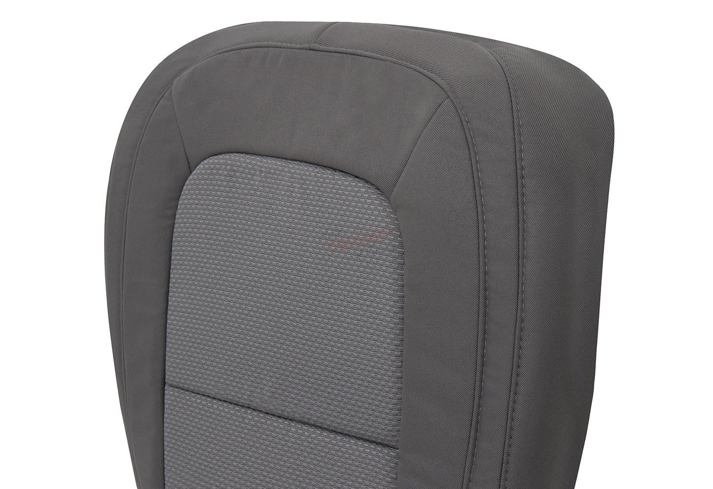 2015 2022 chevy colorado driver gray cloth seat cover right side corner detail