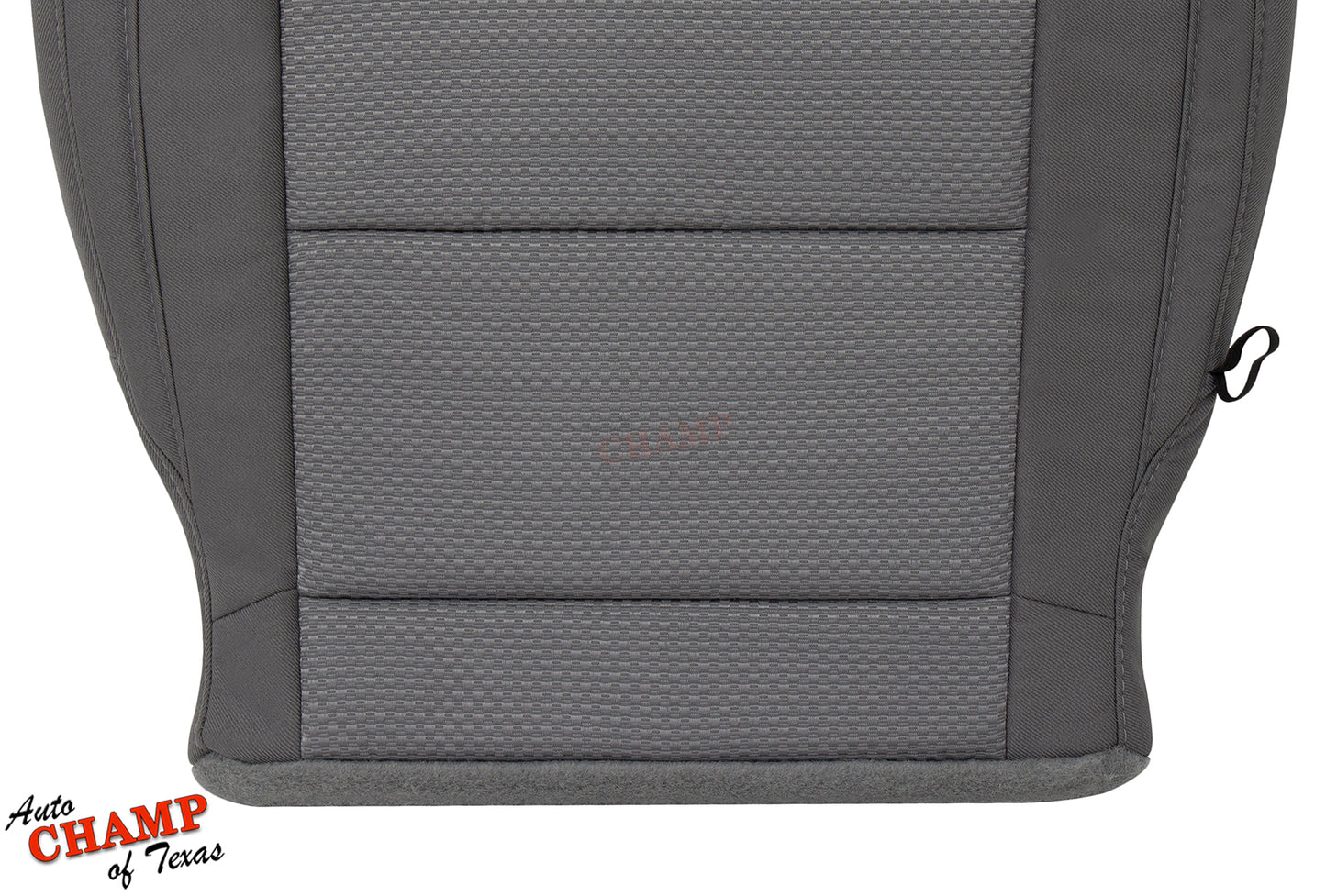 2015 2022 chevy colorado driver gray cloth seat cover center bottom close angle