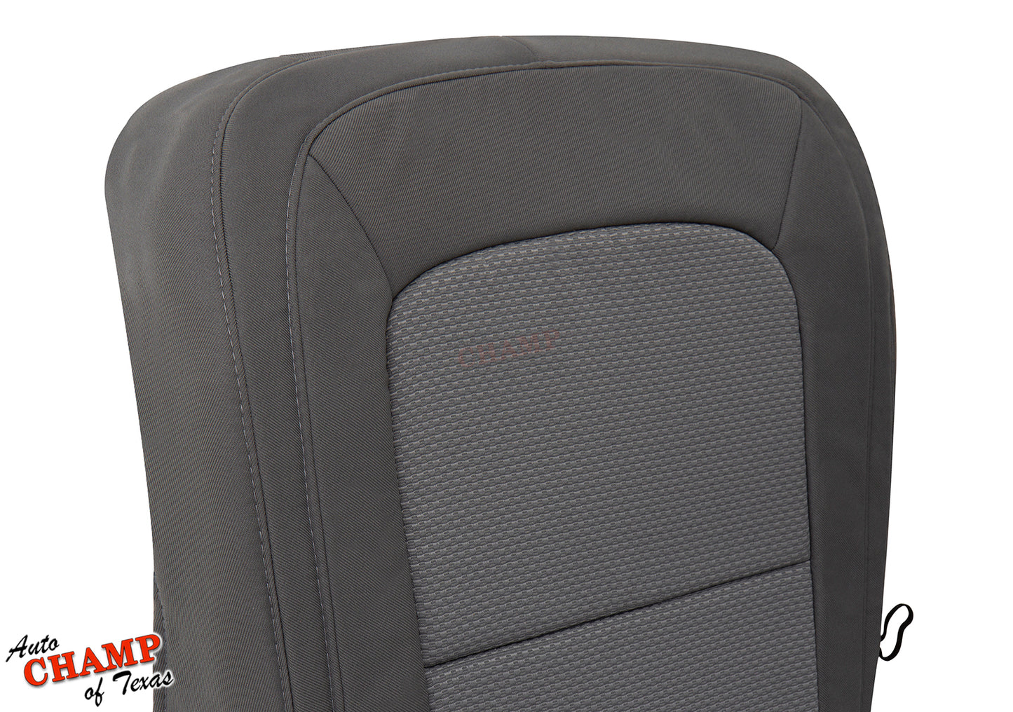 2015 2022 chevy colorado driver gray cloth bottom seat cover left close angle