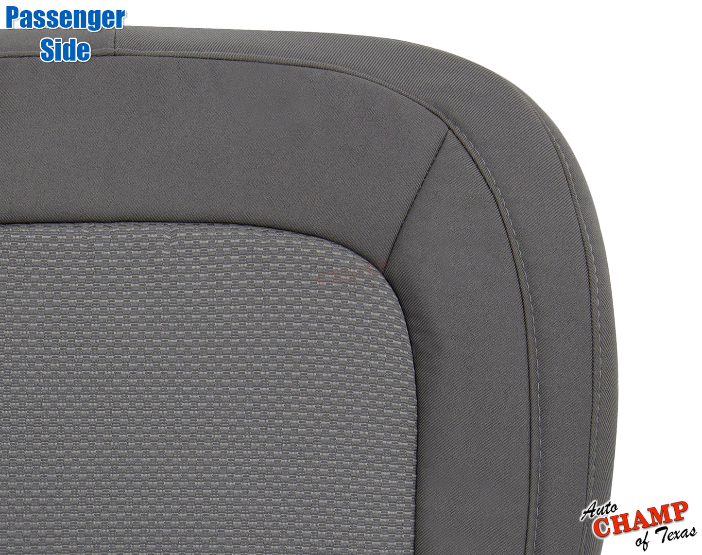 2015 2022 chevy colorado passenger seat cover closeup gray cloth oem