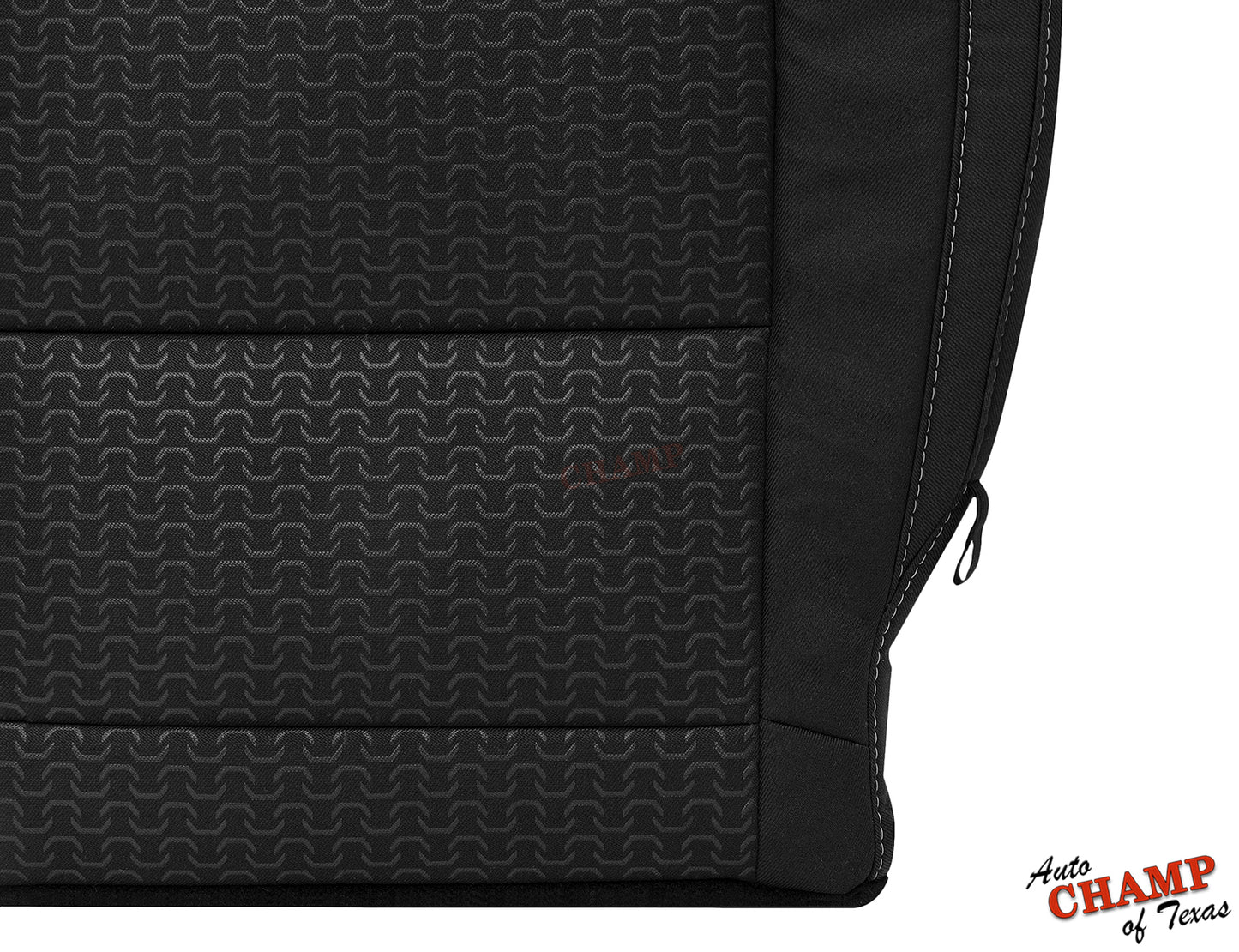 gmc canyon passenger seat cover fabric black cloth closeup 2015 2021