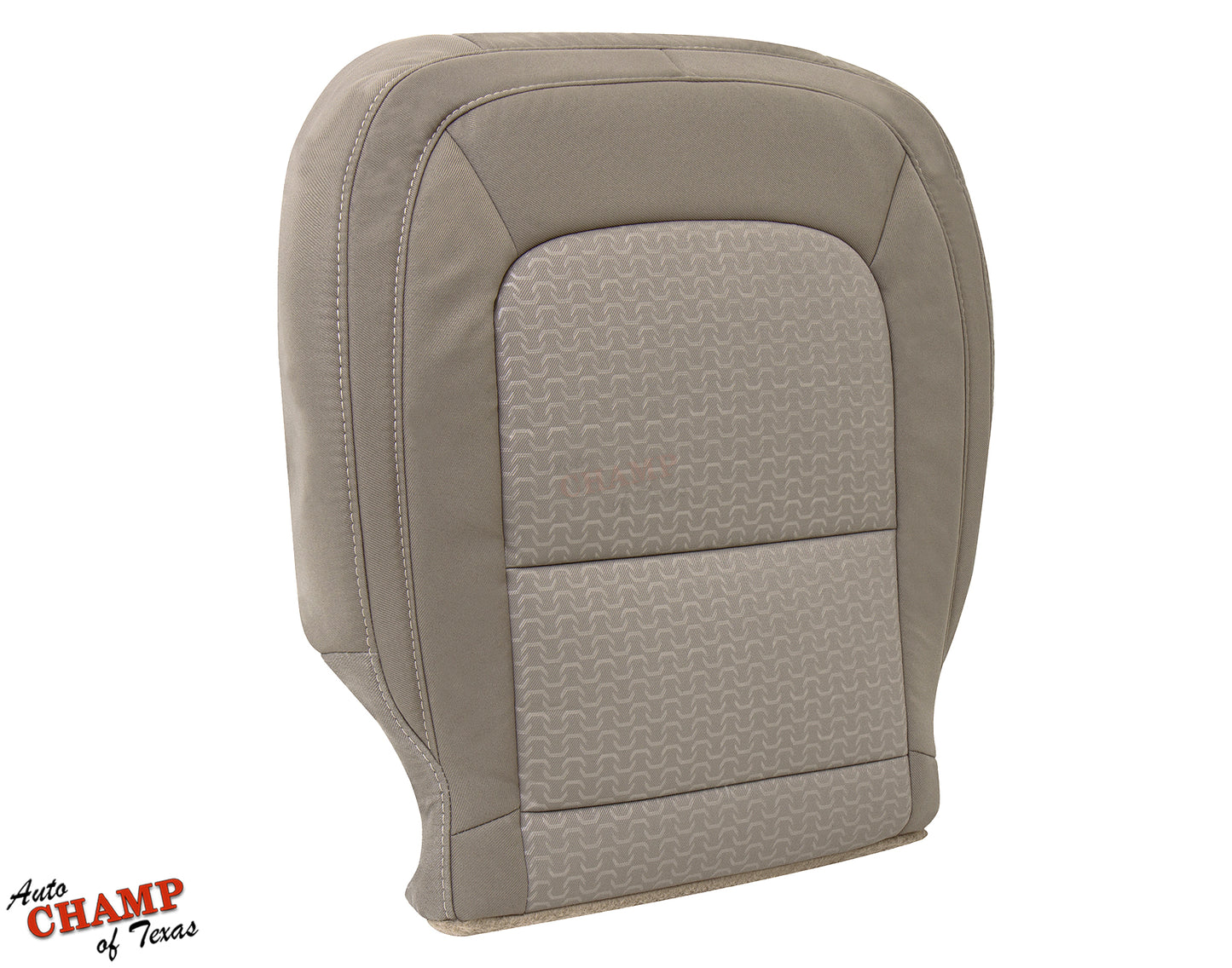 gmc canyon seat cover back view dune tan cloth