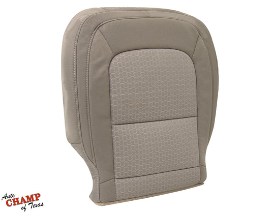 gmc canyon seat cover back view dune tan cloth