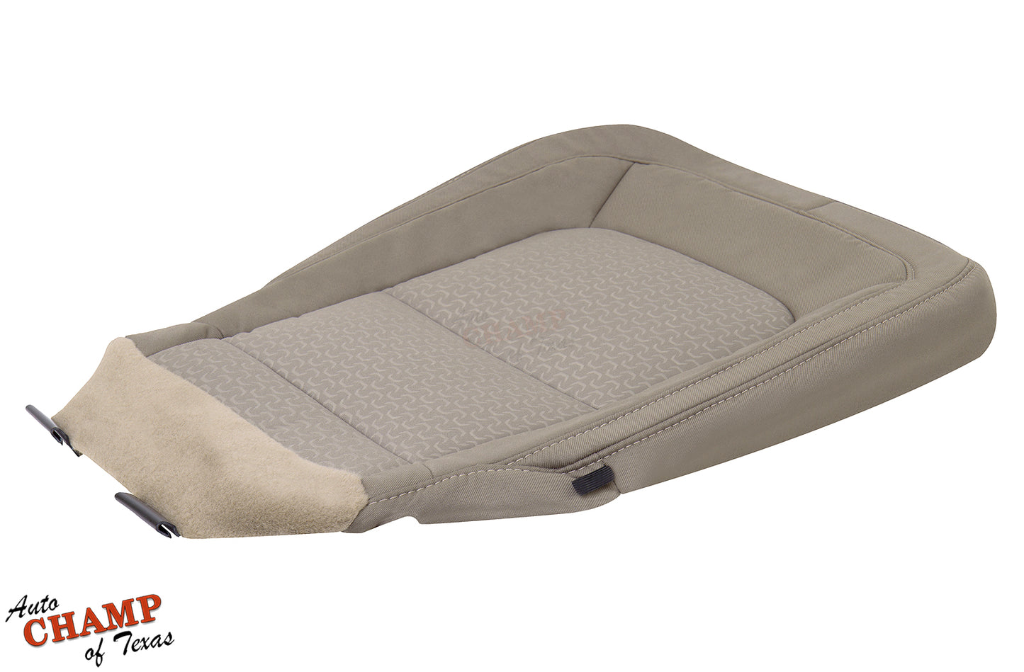 gmc canyon dune tan seat cover angled view