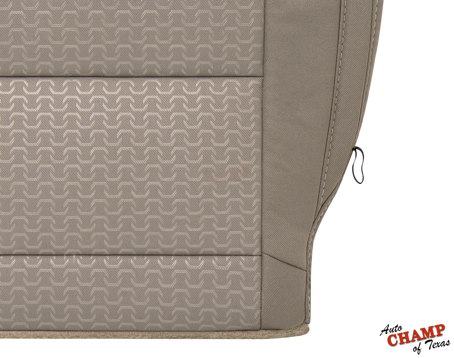 gmc canyon dune cloth seat stitching closeup