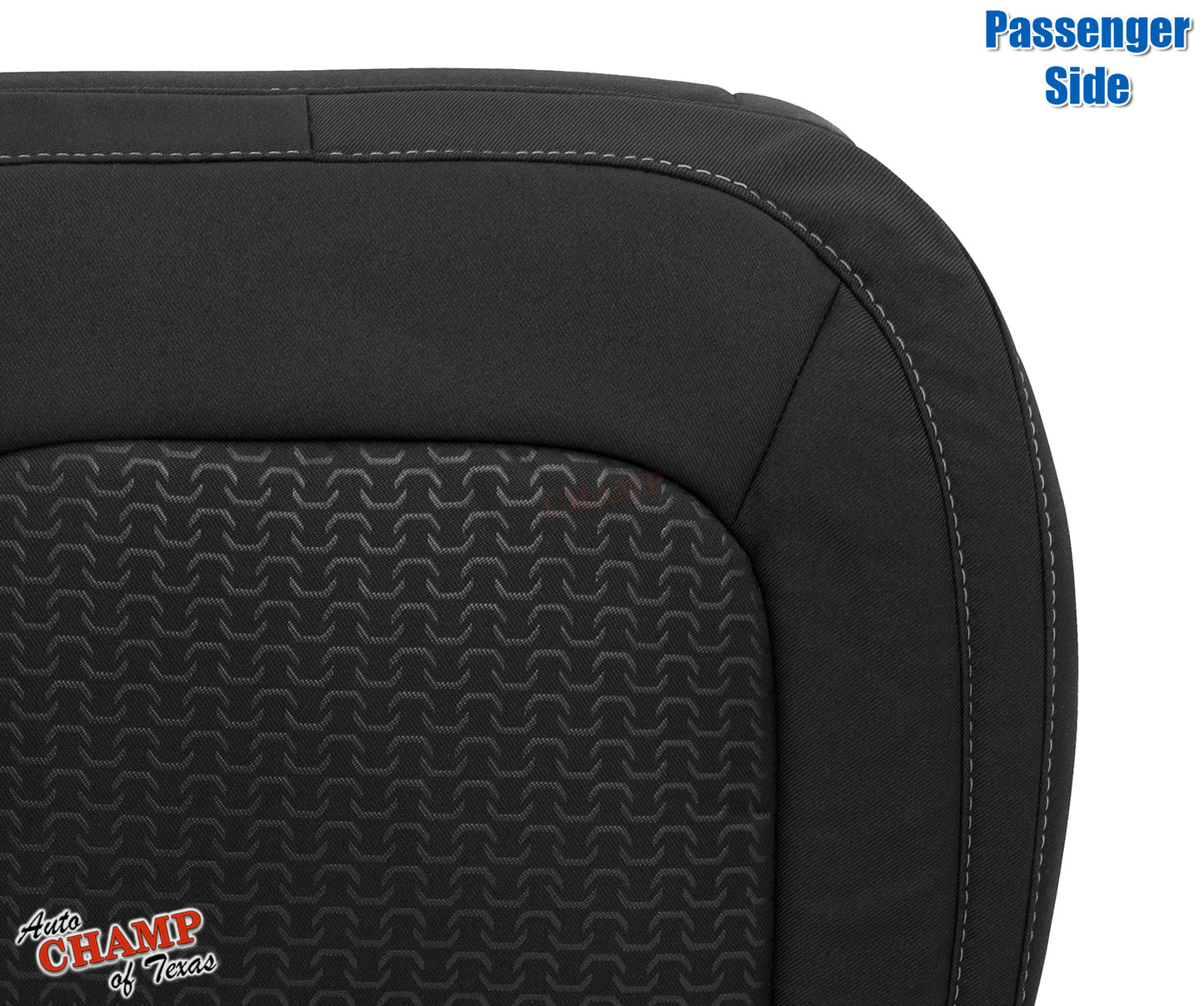 2015 2021 gmc canyon passenger seat cover black with stripe pattern