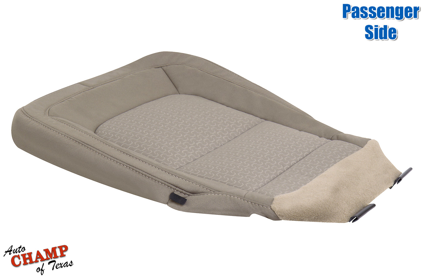 2015 2021 gmc canyon passenger seat cover dune tan bottom cloth angled view