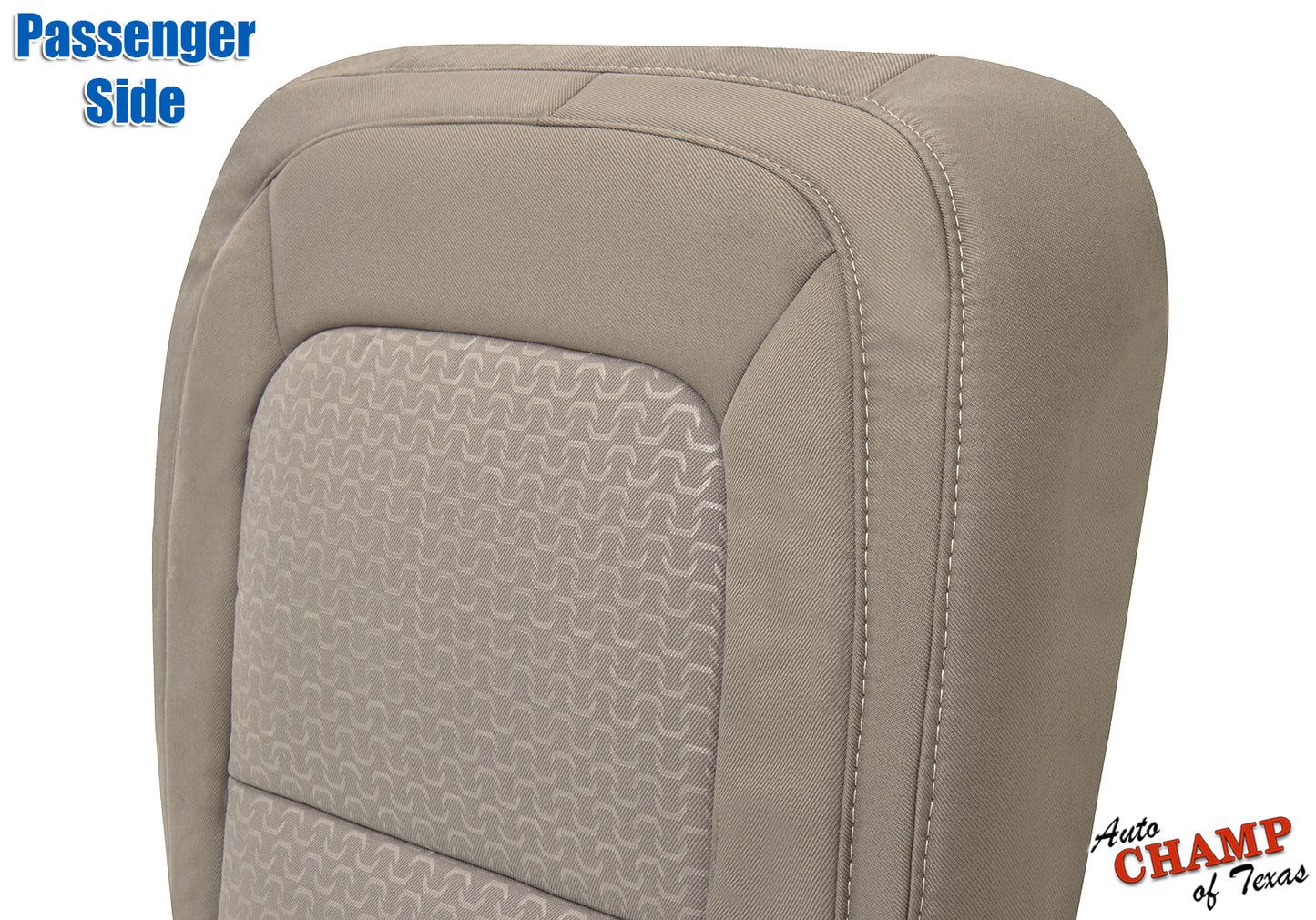 2015 2021 gmc canyon passenger seat cover dune tan angled front view