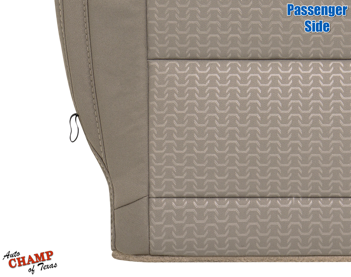 2015 2021 gmc canyon passenger seat cover dune tan cloth lower view