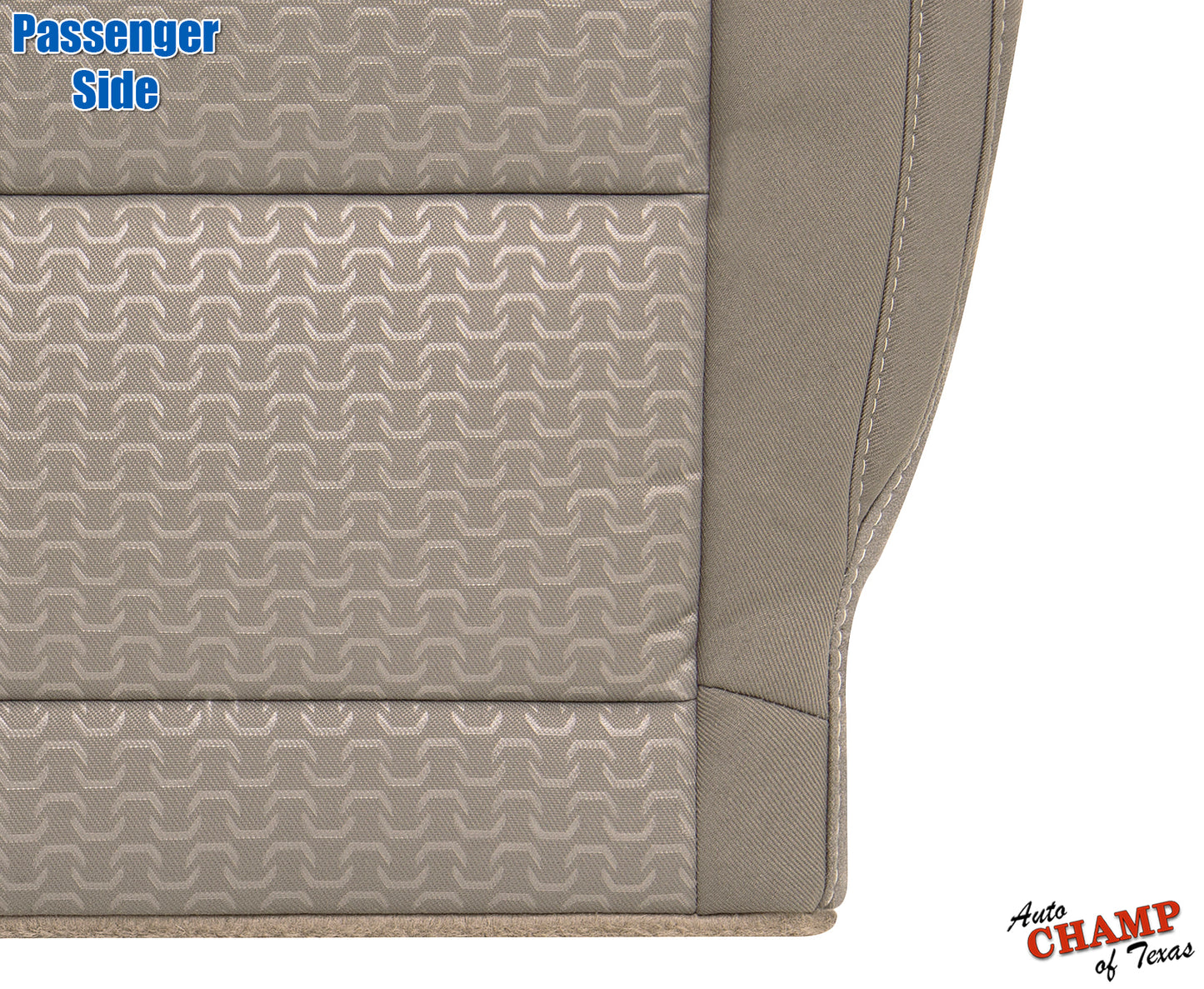 2015 2021 gmc canyon passenger seat cover dune tan cloth center panel