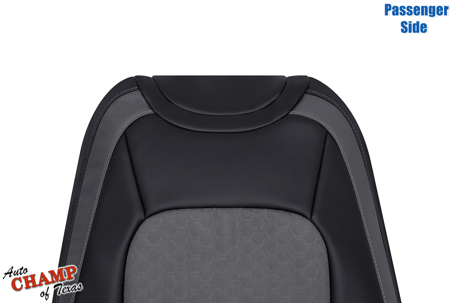 factory match passenger lean back seat cover chevy colorado black dark gray cloth