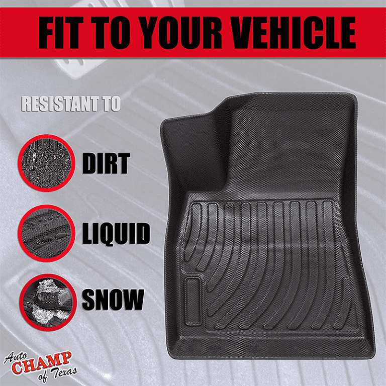 2016-2021 Tesla Model 3 – Front & Rear All Season Mats – Waterproof-1
