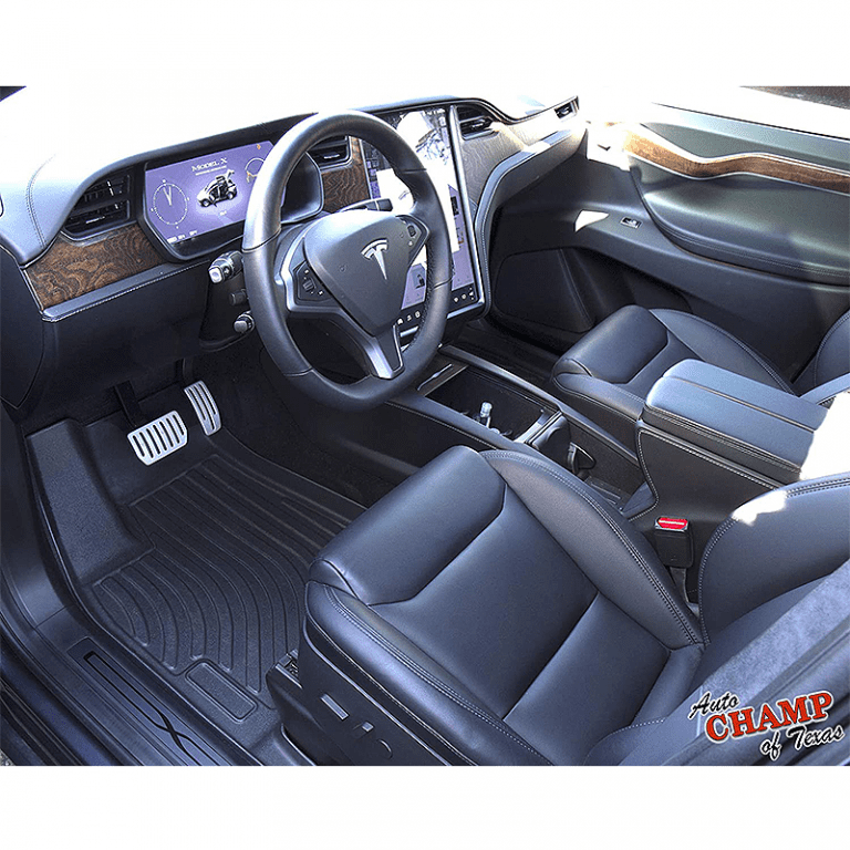 2016-2021 Tesla Model X 5 Seater – Front & Rear All Season Mats – Waterproof-4