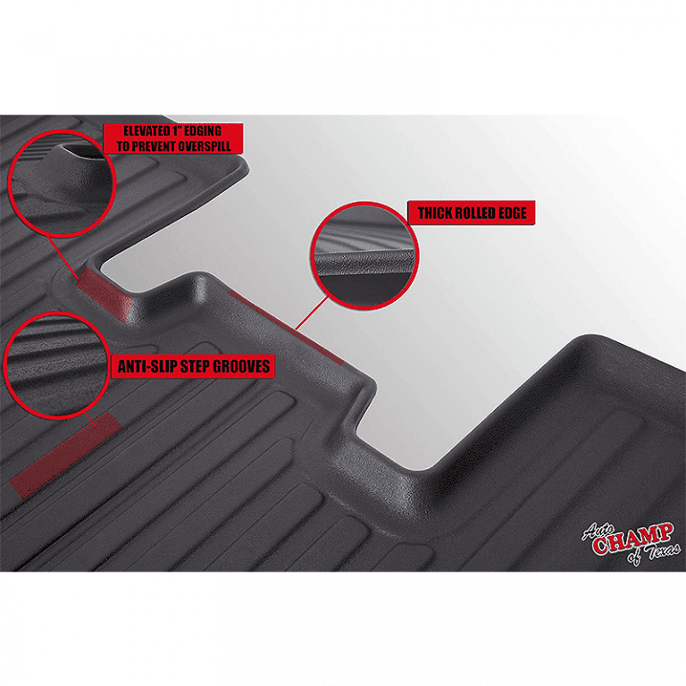 2016-2021 Tesla Model X 5 Seater – Front & Rear All Season Mats – Waterproof-5
