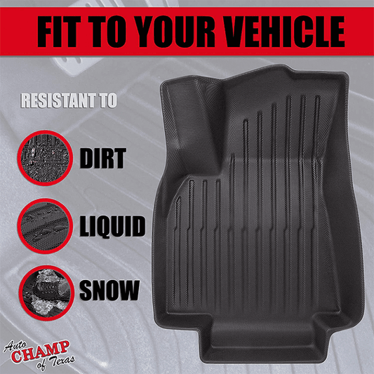 2016-2021 Tesla Model Y – Front & Rear All Season Mats – Waterproof-4