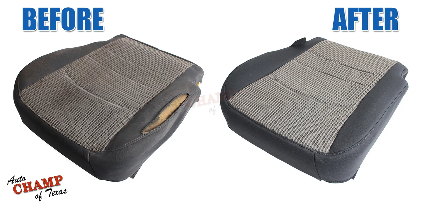 2017 2022 ford f-250 bottom seat cover gray cloth oem replacement