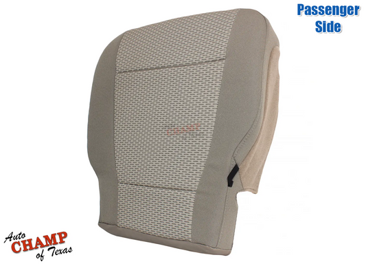 passenger seat backrest cover tan cloth ford f250 xlt 2017 2022