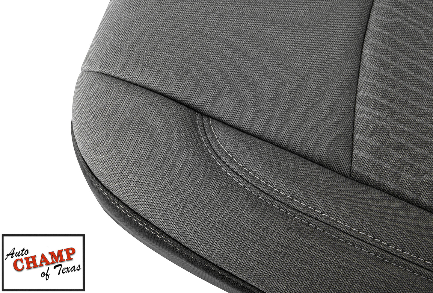 dodge ram driver seat cover close up diesel gray cloth auto champ of texas