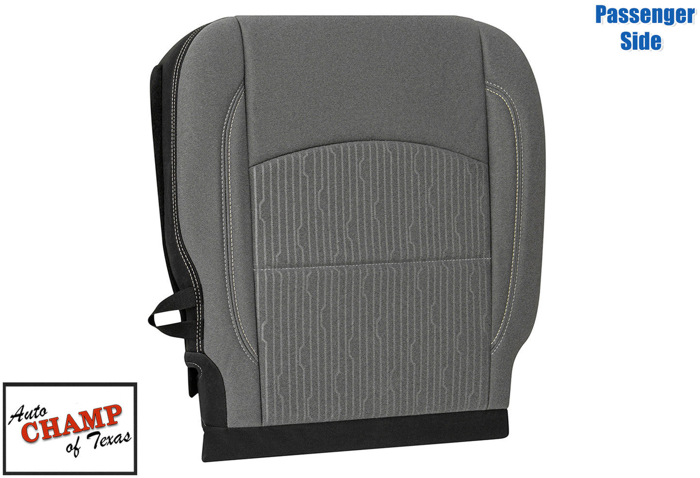 2019 2024 dodge ram passenger seat backrest gray cloth cover