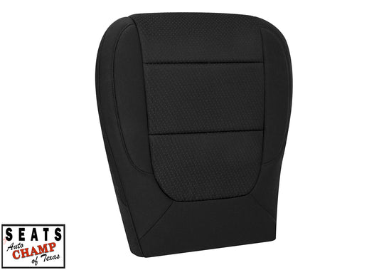 2020 2023 chevy silverado gmc sierra driver bottom black cloth seat cover