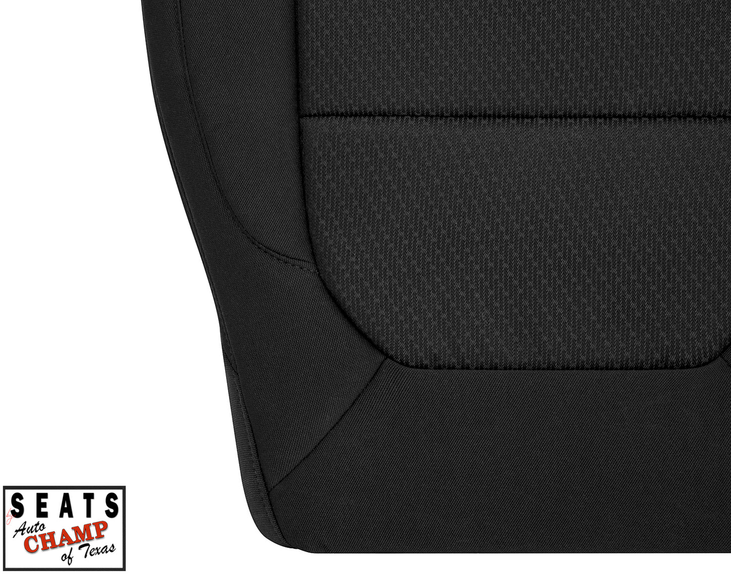 2020 2023 chevy silverado gmc sierra driver bottom black cloth seat cover
