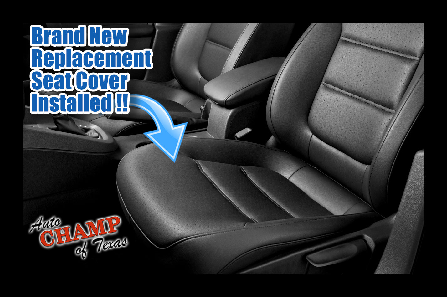 vw jetta seat black leather bottom replacement