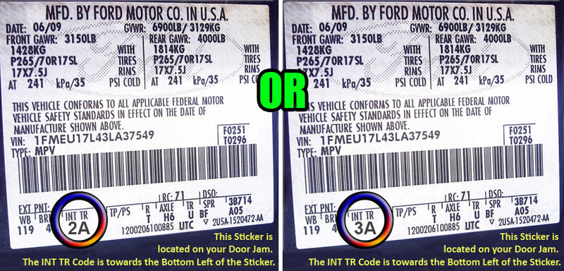 2011 2016 ford f-250 tan cloth seat trm code 2a 3a