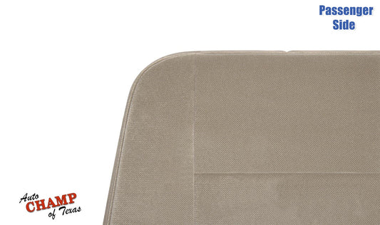 2003-2009 Ford Crown Victoria Passenger Side Lean Back Cloth Seat Cover Tan