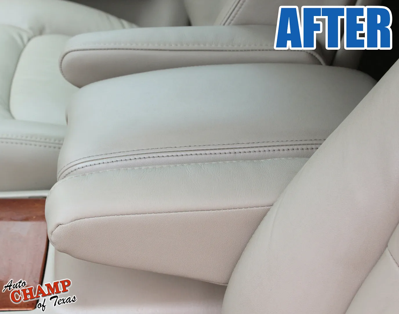1998-2002 Lexus LX470 Passenger Side Leather Armrest Cover Opal Gray Replacement