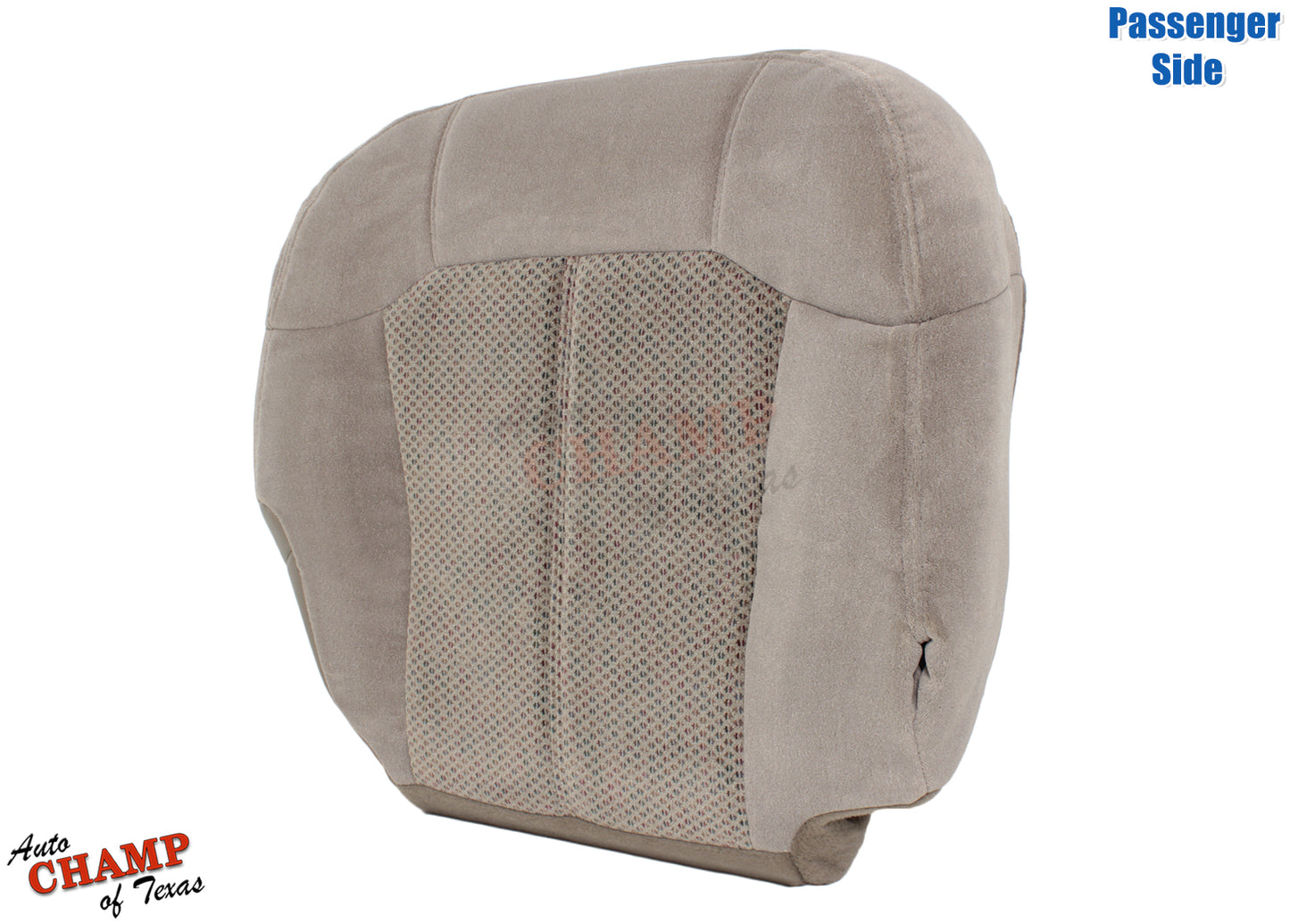 tan cloth seat cover chevy silverado 1999 2000 2001 2002 passenger bottom