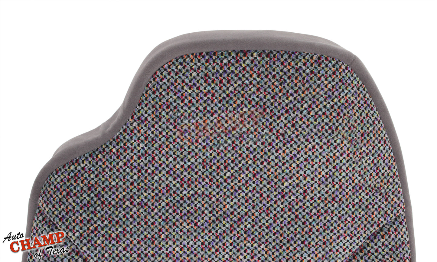 1998 2001 dodge ram 1500 slt laramie passenger seat backrest cloth cover light gray oem fit