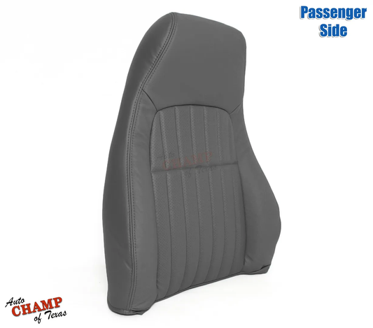 1997-1999 Chevy Camaro Z28 RS SS Passenger Lean Back Leather Seat Cover Dark Gray