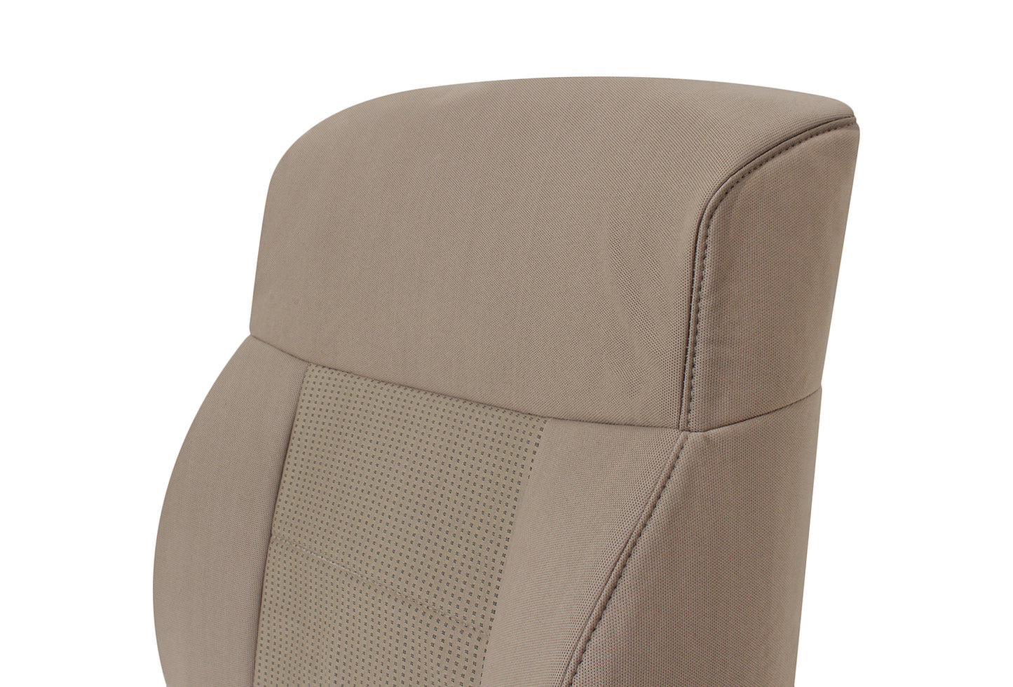 2007–2008 Ford F-150 XLT STX FX4 Driver Lean Back Cloth Seat Cover Pebble Tan