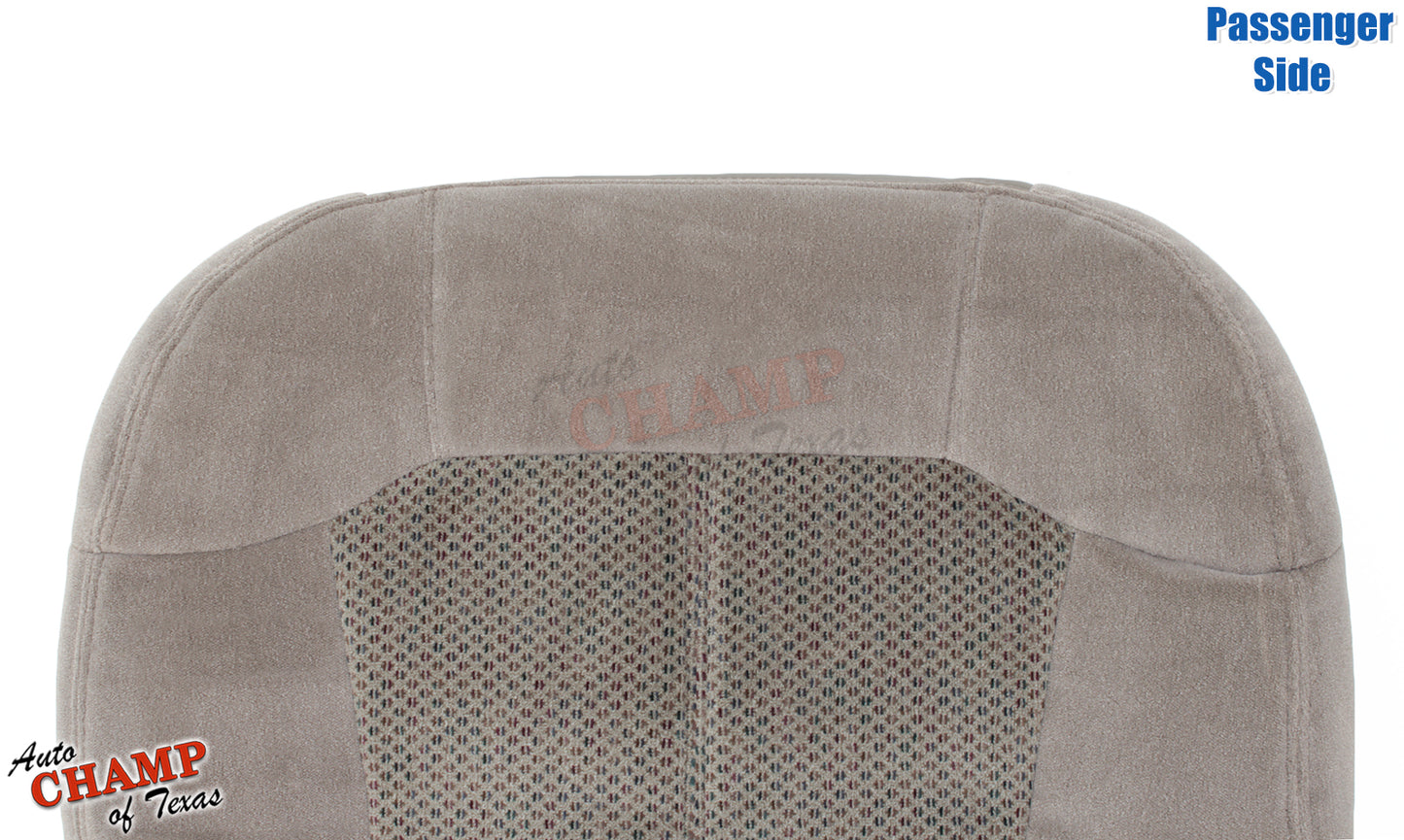 1999 2000 2001 2002 chevy silverado cloth seat cover passenger bottom tan