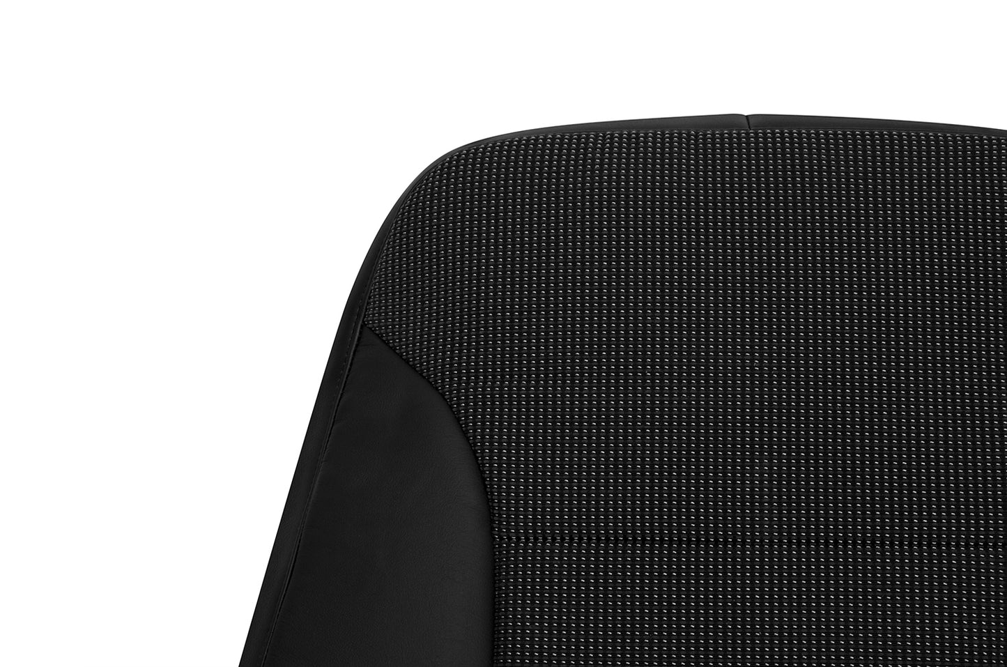 2013–2015 Chevy Malibu Passenger Side Lean Back Cloth Leather Seat Cover Black