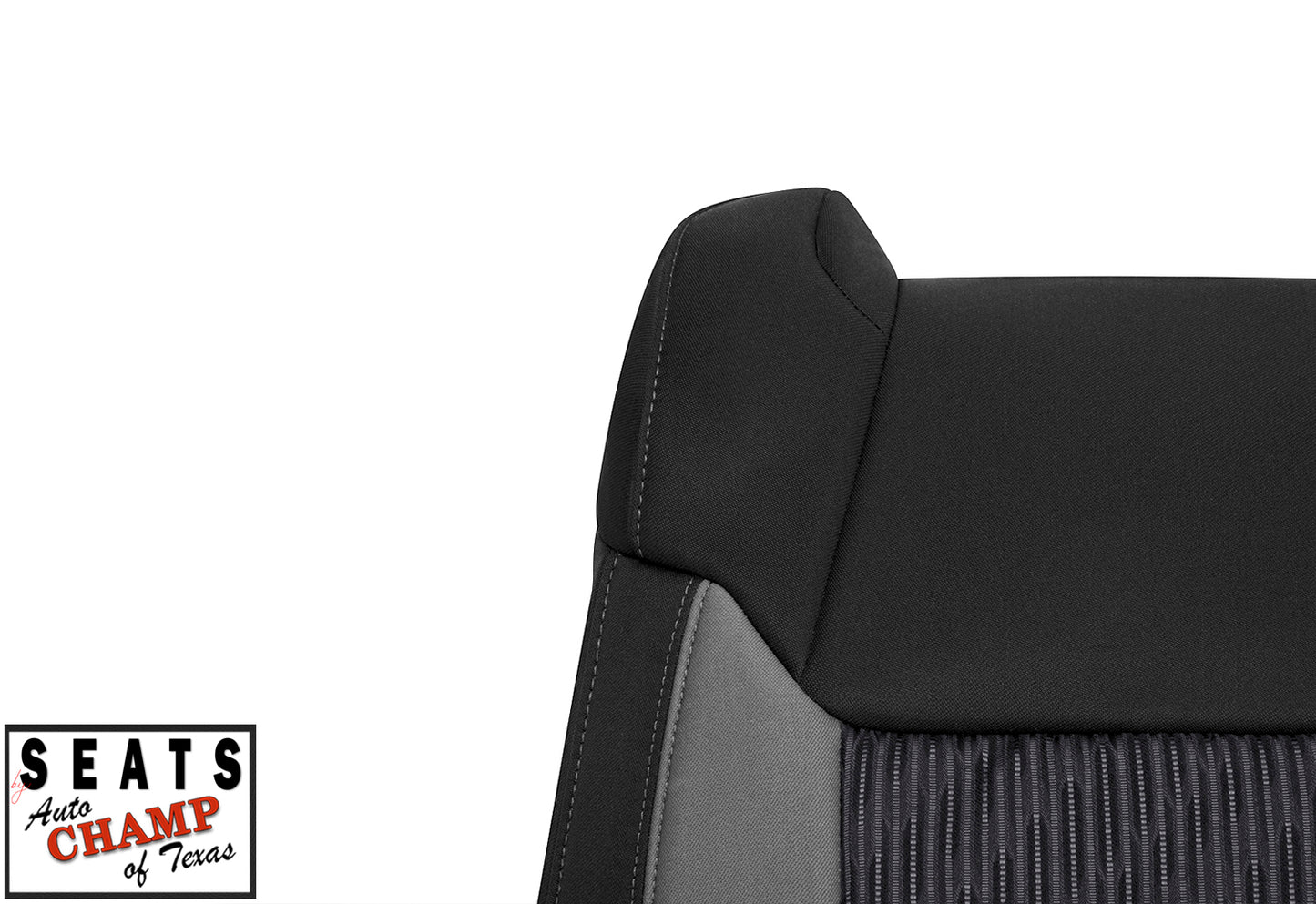 lean back tundra seat panel black cloth cover