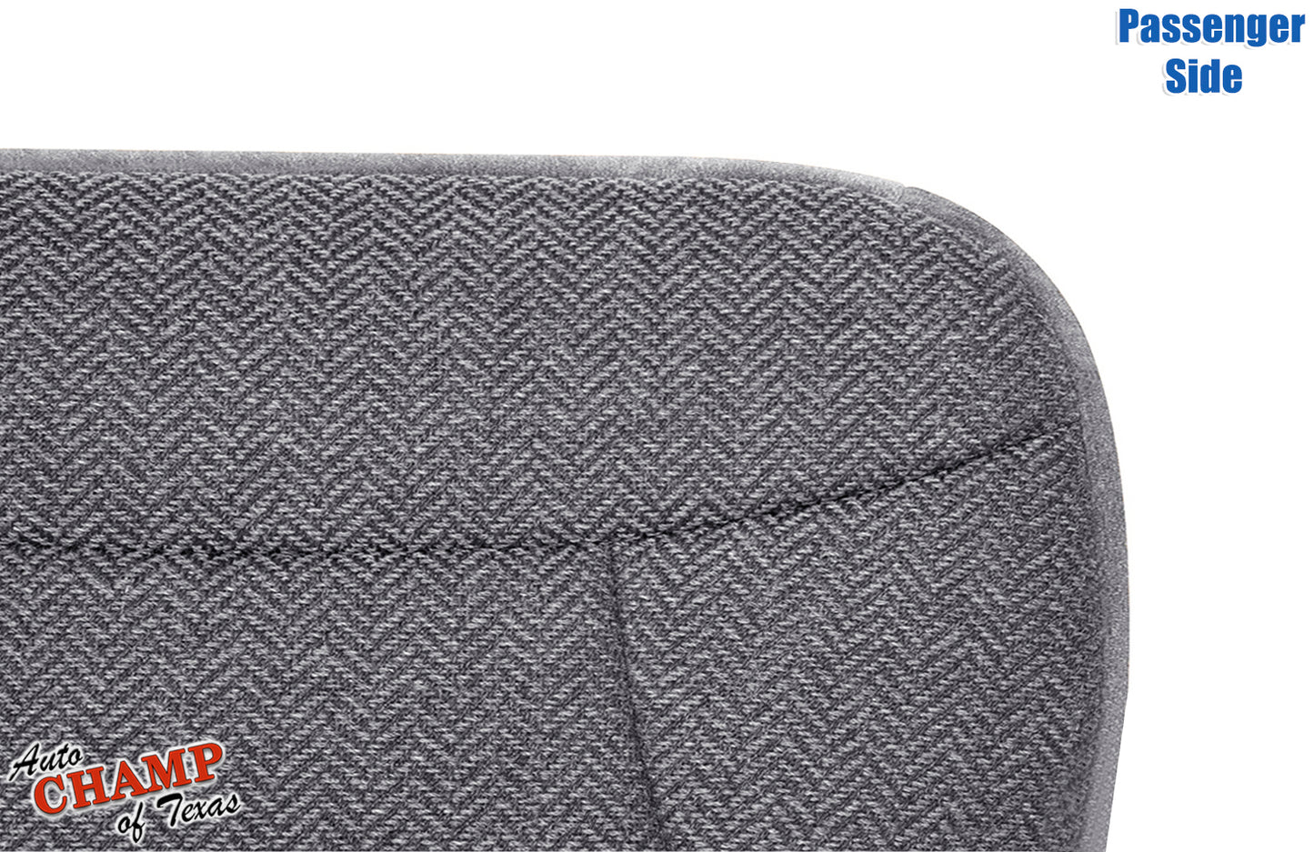 1992-1993 Ford Bronco XLT passenger side bottom seat cover close-up partial