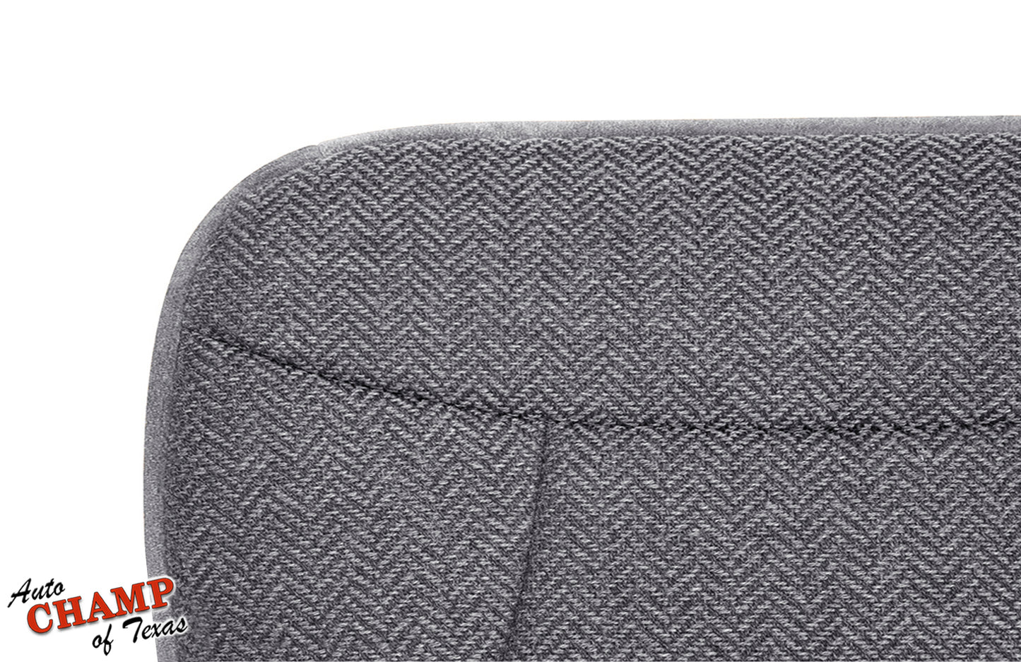1992-1993 Ford Bronco XLT driver side bottom cloth seat cover gray top view