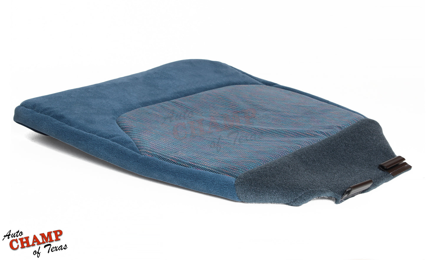 1994-1997 Ford F-550 XLT Driver Side Bottom Cloth Seat Cover, Blue 40/20/40