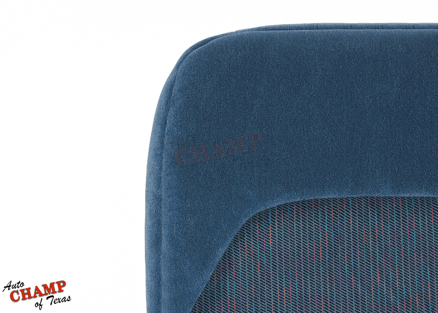 1994-1997 Ford F-550 XLT Driver Side Bottom Cloth Seat Cover, Blue 40/20/40