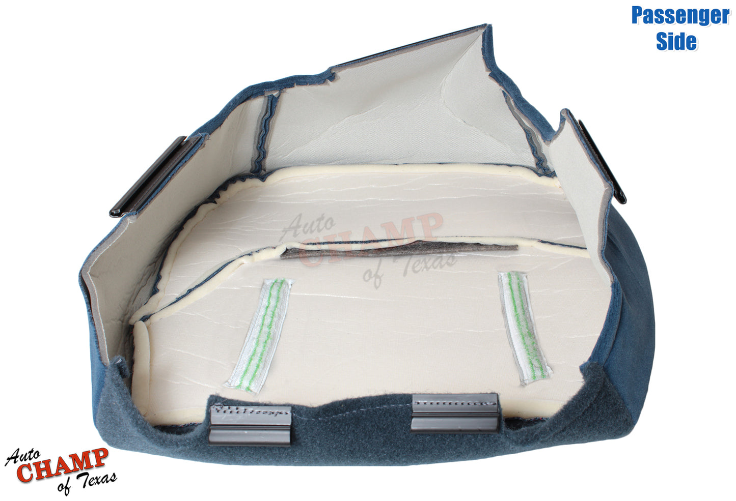 blue 40 20 40 cloth seat ford f550 1994 1997 passenger cover