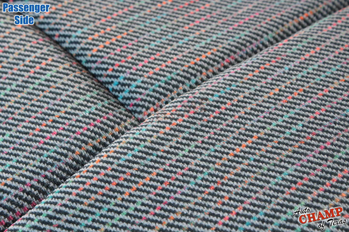 passenger side seat fabric detail chevy silverado