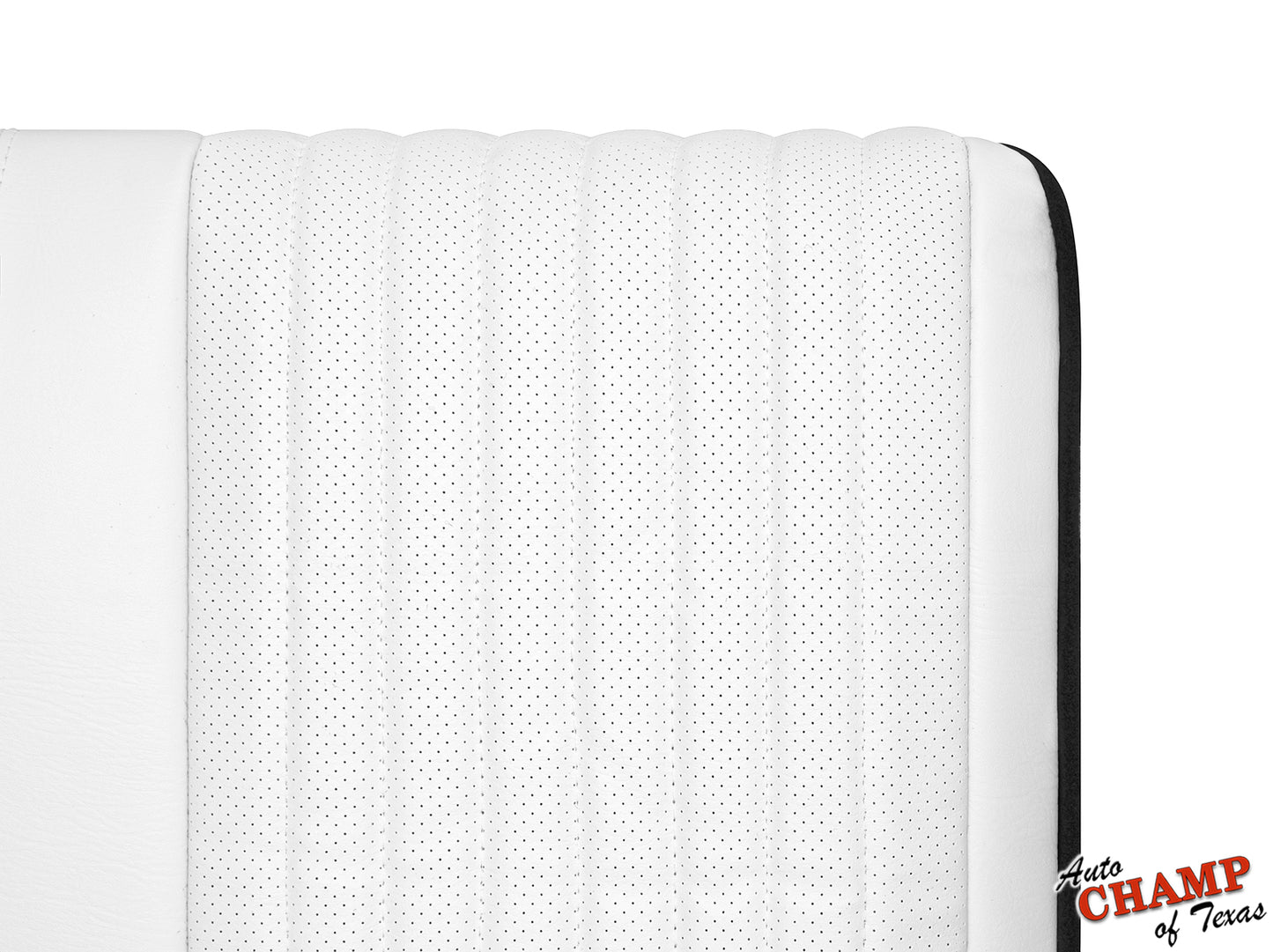 25th firebird white perforated leather seat back cover