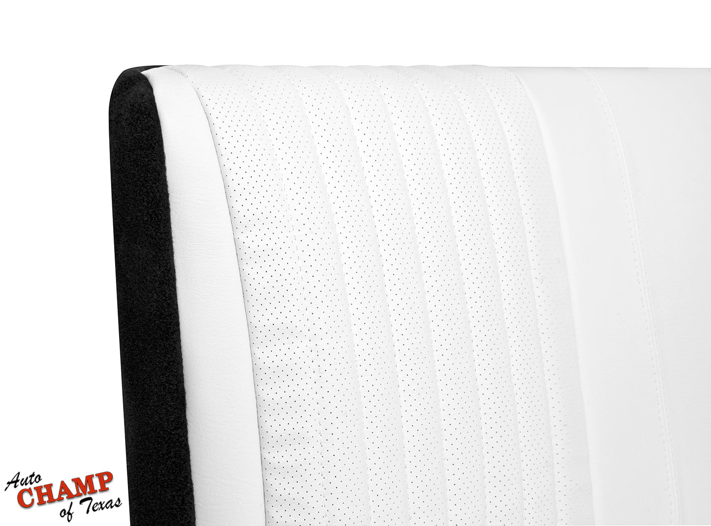 trans am 25th rear lean back perforated leather white