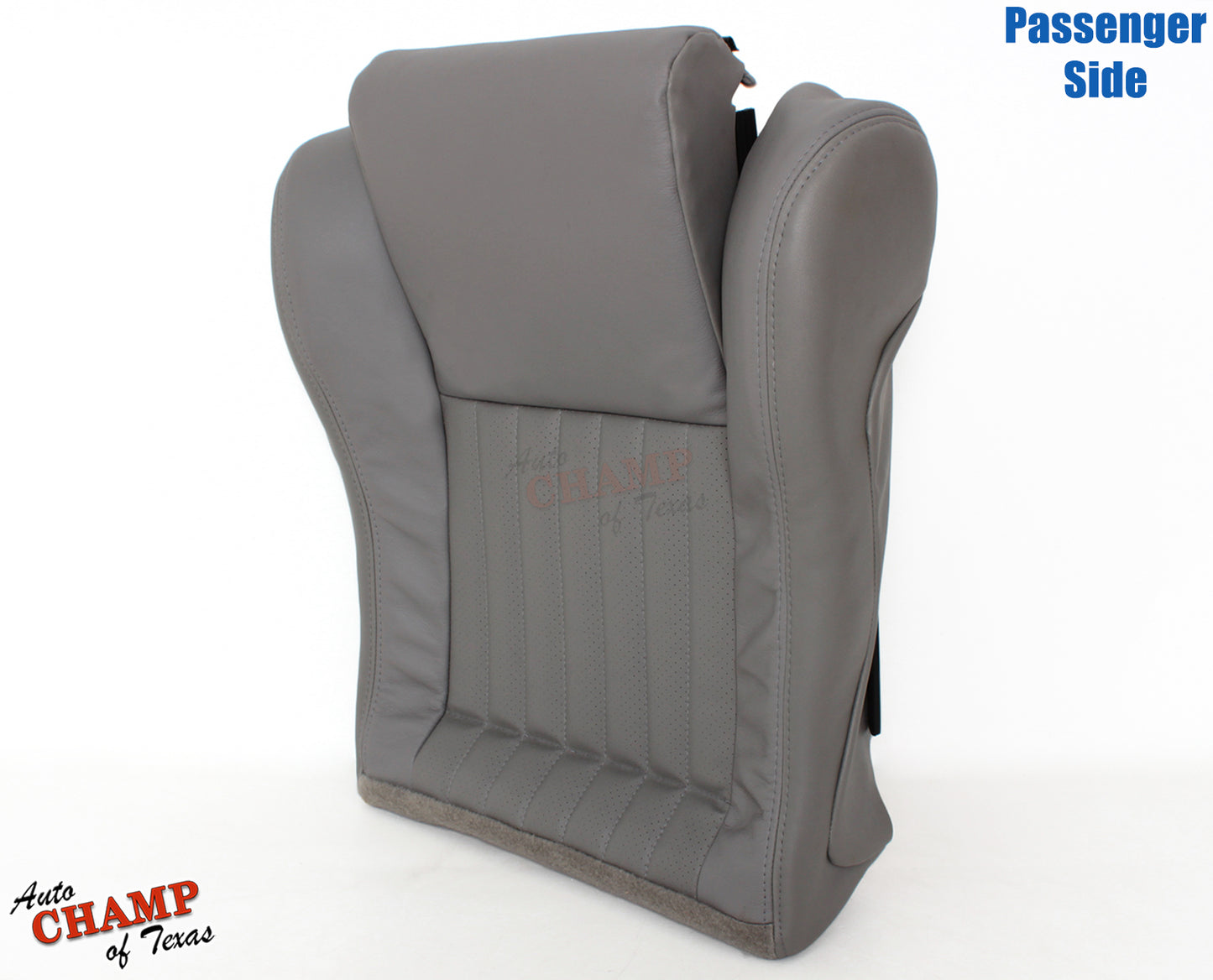 driver side bottom leather seat cover gray firebird 1993