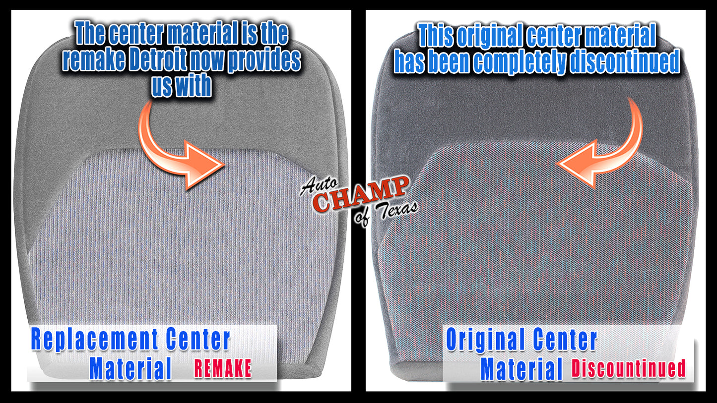 driver seat bottom gray cloth 40 20 40 ford f250 xlt 1994 1997