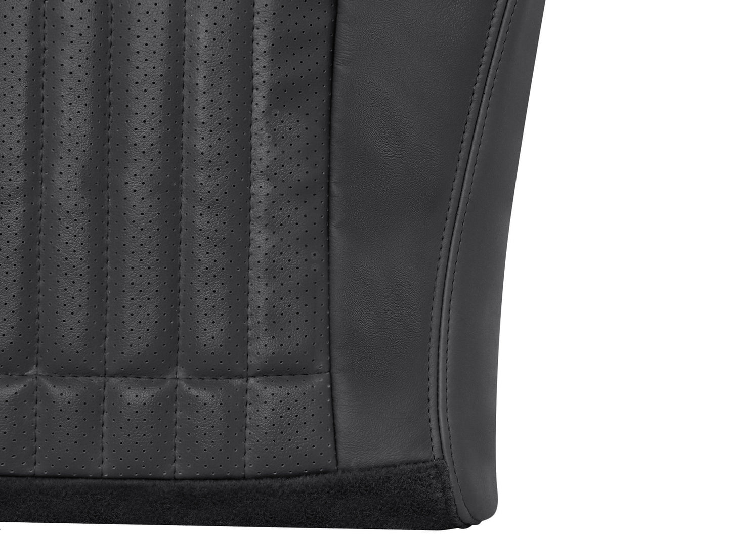 bottom black seat cover leather firebird trans am