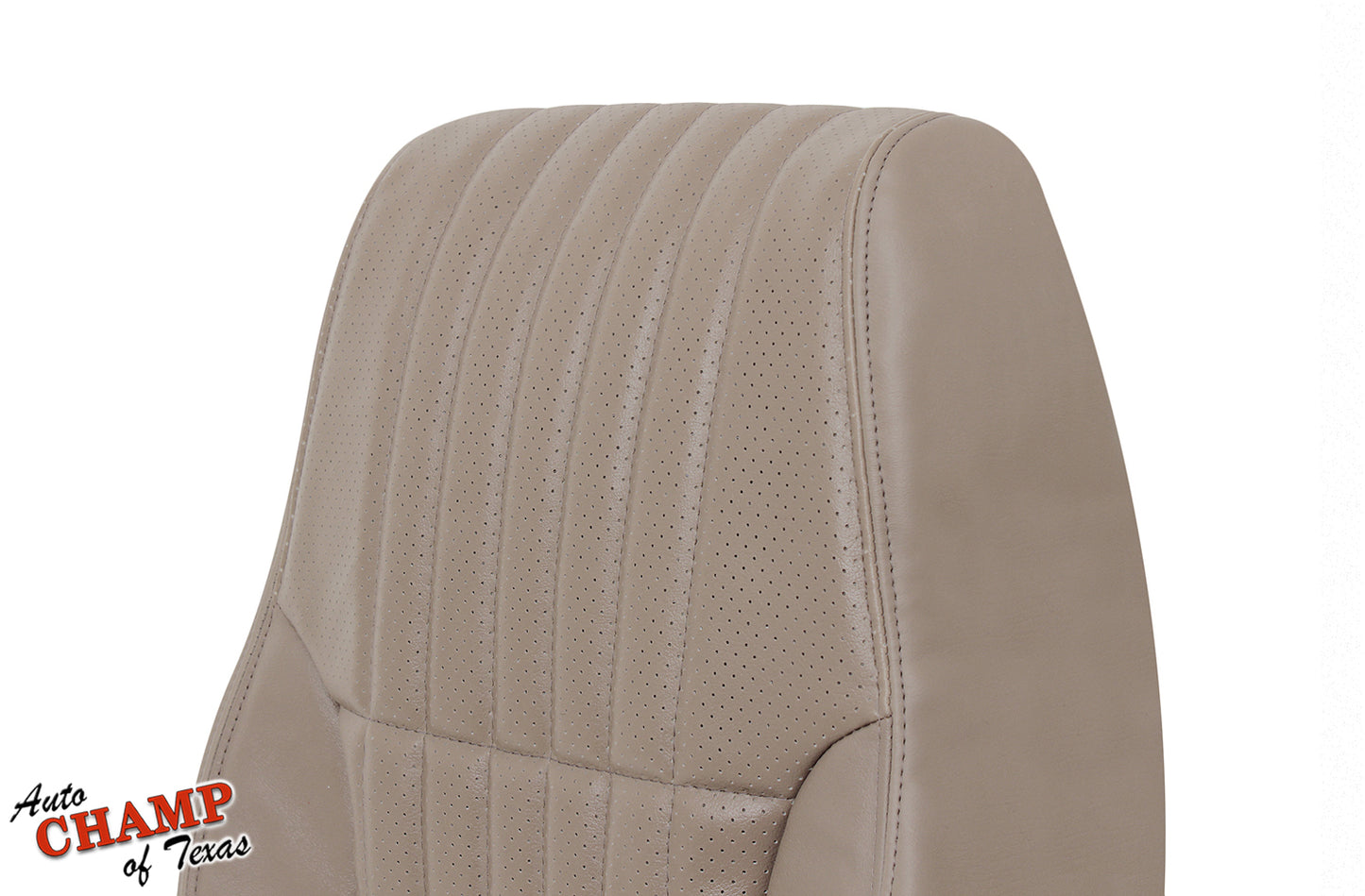 trans am medium tan leather seat cover rear detail